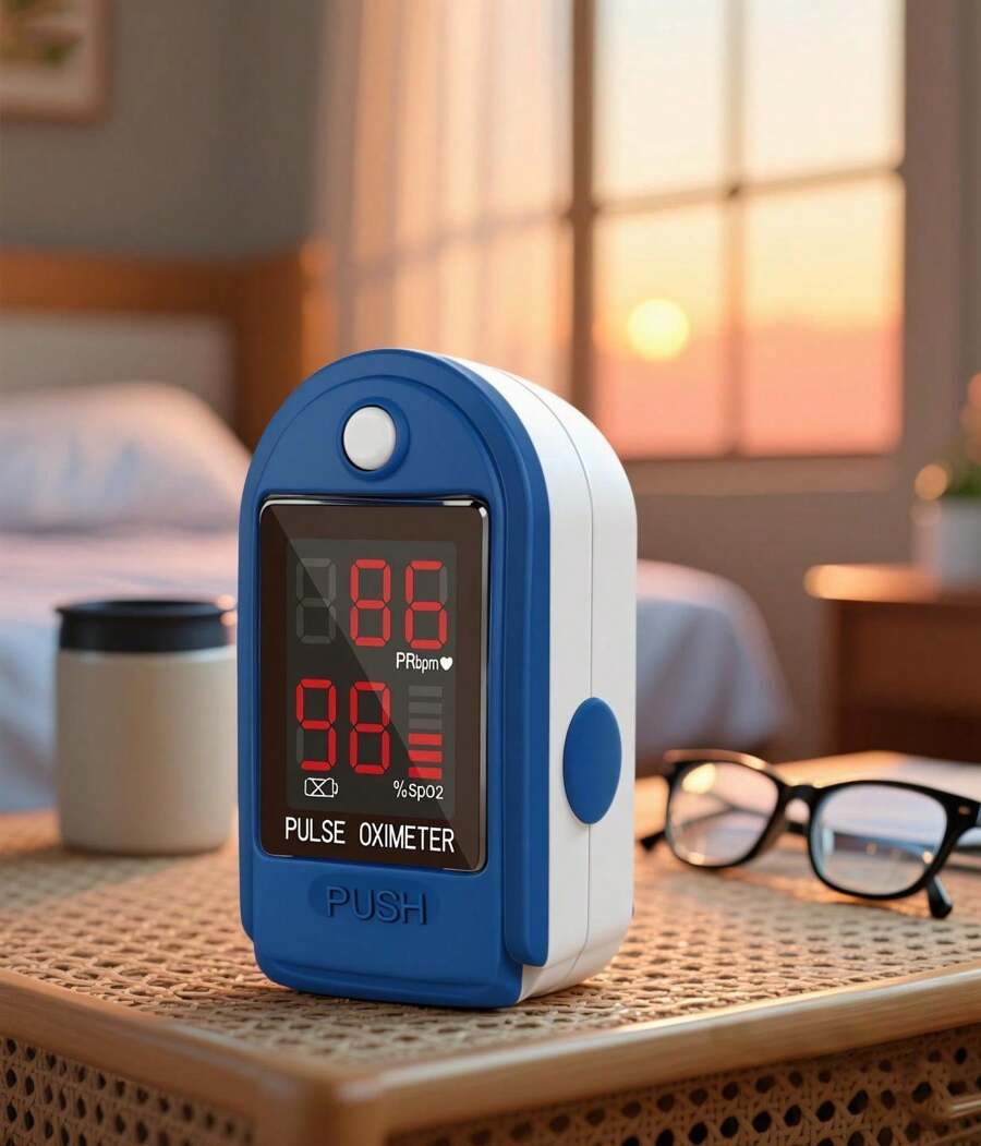 Fingertip Pulse Oximeter – Portable SpO2 & O2 Monitor for Home or Sport