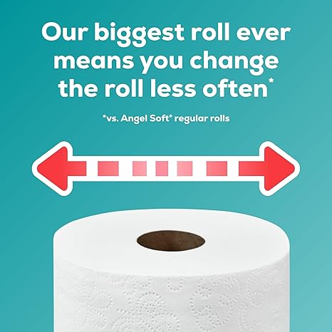 Toilet Paper, 16 Mega Rolls (=64 Regular), Soft & Strong