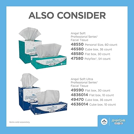 Professional 2-Ply Facial Tissue, 96 Sheets per Box, 36 Boxes