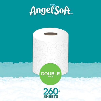 Toilet Paper Bath Tissue, 48 Double Rolls, 260+ 2-Ply Sheets Per Roll
