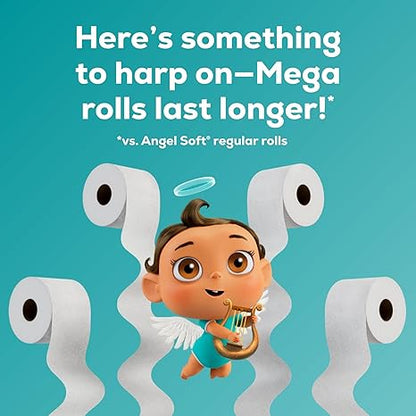 Toilet Paper, 16 Mega Rolls (=64 Regular), Soft & Strong