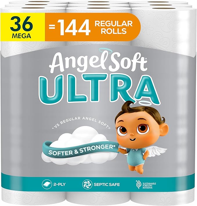 Ultra Toilet Paper – 6 Mega Rolls (24 Regular Rolls)