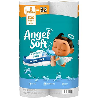 Toilet Paper, 16 Mega Rolls (=64 Regular), Soft & Strong