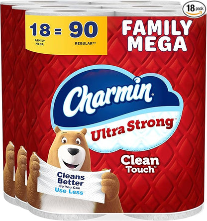 Ultra Strong, 18 Family Mega Rolls (90 Regular Rolls)