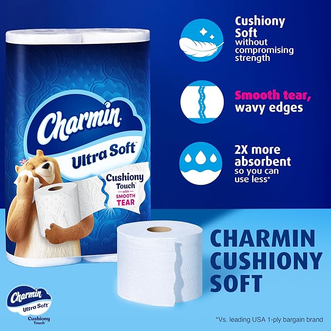 Ultra Soft Toilet Paper, 6 Family Mega Rolls (=30 Regular Rolls)