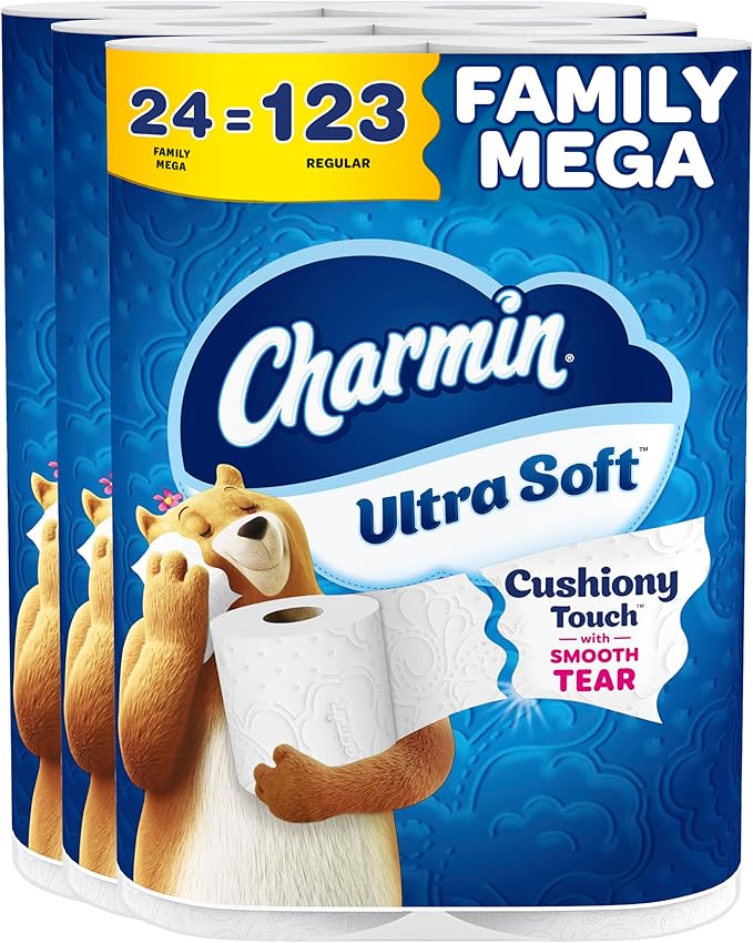 Ultra Soft Toilet Paper, 6 Family Mega Rolls (=30 Regular Rolls)