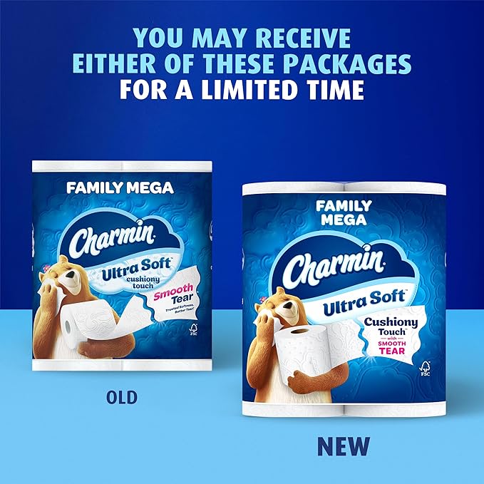 Ultra Soft Toilet Paper, 6 Family Mega Rolls (=30 Regular Rolls)