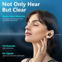 HealthTree Rechargeable Hearing Aids 16-Channel Digital Medical Hearing Aid Sound Amplifier Audifonos for Deafness Elderly